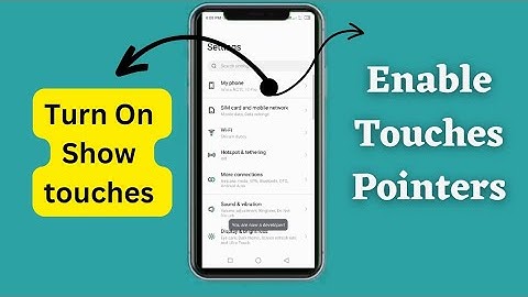 How to Enable/Disable Touch pointer & show touches in Infinix Mobile. Android Tips & tricks