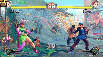 ULTRA STREET FIGHTER IV Chun-Li(CPU) vs. Cammy(CPU) Japanese Voices