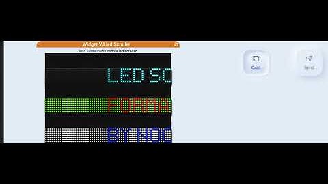 Cadres et Widgets led Scroller pour Jeedom et Nextdom
