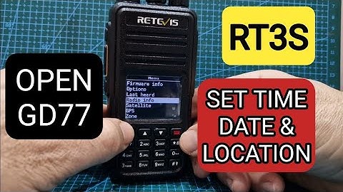 RT3S, Opengd77 -  Set Time & Date
