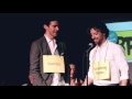 Christian Borle Serenades Drew Gehling in the Broadway Bee!