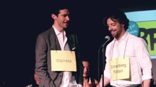 Christian Borle Serenades Drew Gehling in the Broadway Bee!
