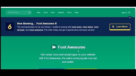 Download and use fontawesome icons in your web project
