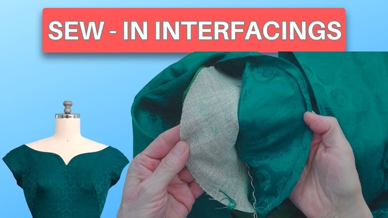 Sewing Tips 🧵 How to Attach Non-Fusible Sew-In Interfacing – Sew