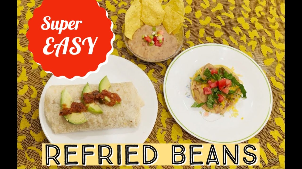 SUPER EASY Refried Bean Recipe YouTube
