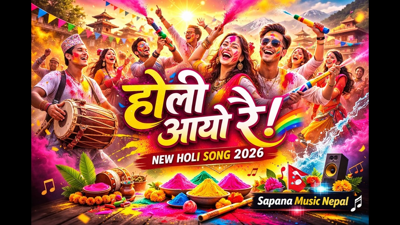 Holi Aayo Re 🌈 | New Nepali Holi Song 2026 | Fagu Purnima Special | Sapana Music Nepal