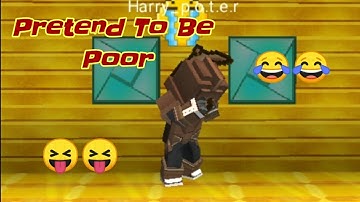 PRETEND TO BE POOR 🤣 - (SKYBLOCK) BLOCKMAN GO