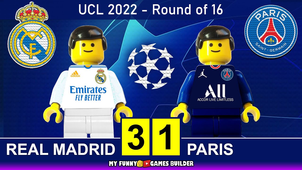 PSG 1-2 Real Madrid - Highlights from lego