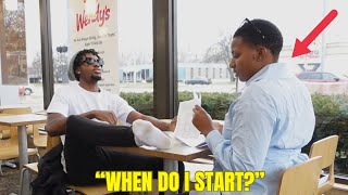 ACTING HOOD AT JOB INTERVIEW PRANK! (GONE WRONG!)