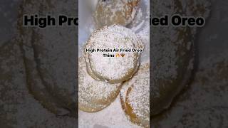 DEEP FRIED OREOS with protein ! #fatloss #viral #shorts #nutrition #highprotein #snacks #cooking