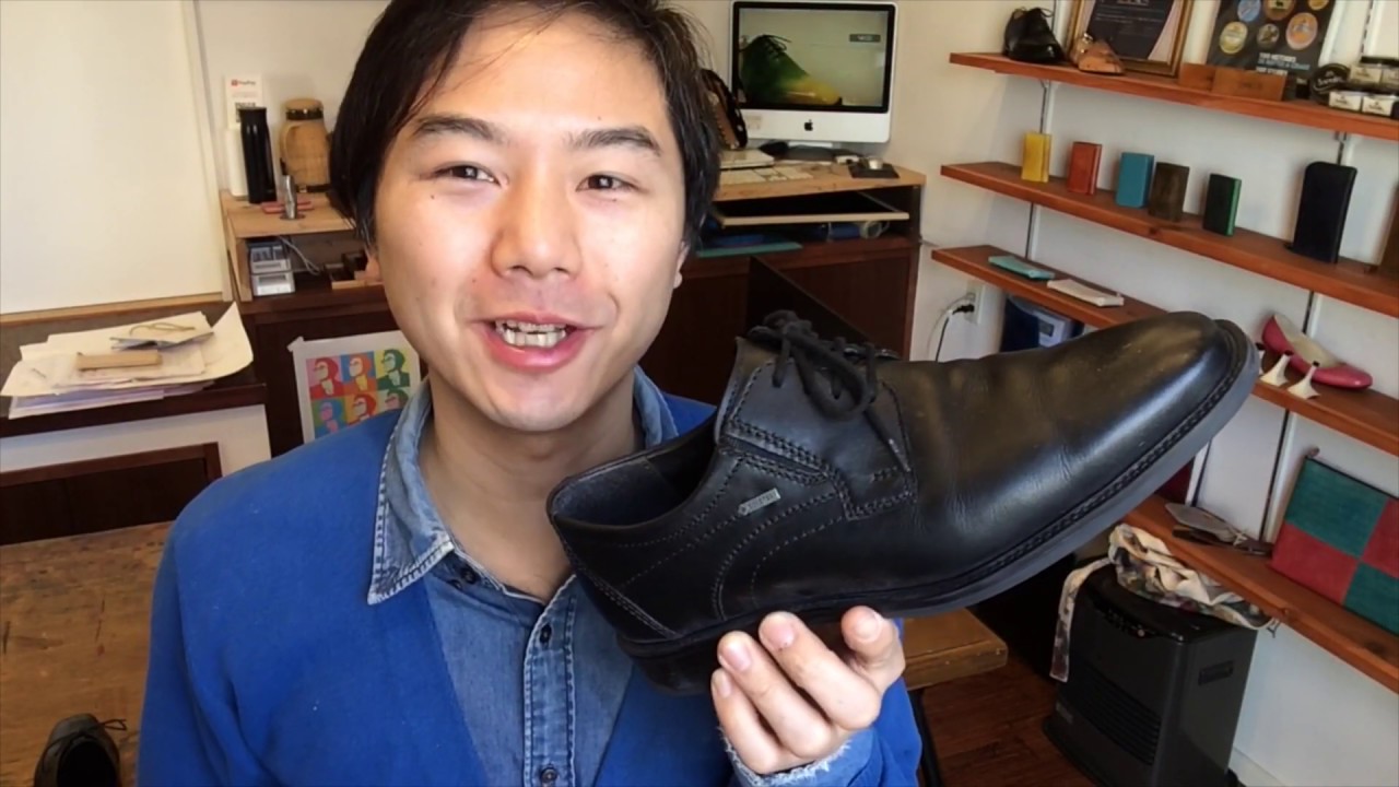 靴のメンテナンス解説 ゴアテックス素材の黒い革靴を 内側までクリーニングする Youtube