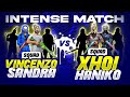 Vincenzo Squad vs Xhoi, Haniko (Guildmates) Squad || Free Fire Intense Match With Legends