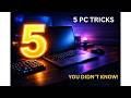 5 Hidden PC Tricks You Must Know! (Save Time on Computer)