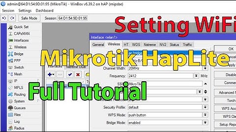 Setting WIFI Mikrotik Hap Lite Full Lengkap Sampai Konek Hotspot #MK40