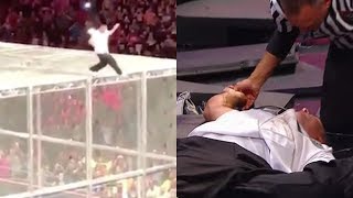Shane mcmahon broke every bone during hell in a cell fall