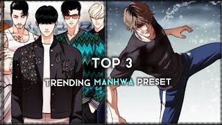 3 Manhwa Preset Xml Alight Motion  anime animeedit aftereffects 