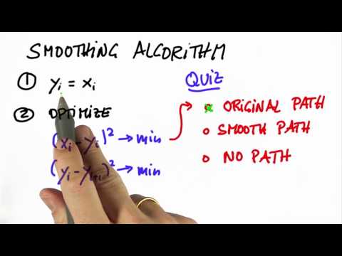 Smoothing Algorithm Solution - Artificial Intelligence for Robotics