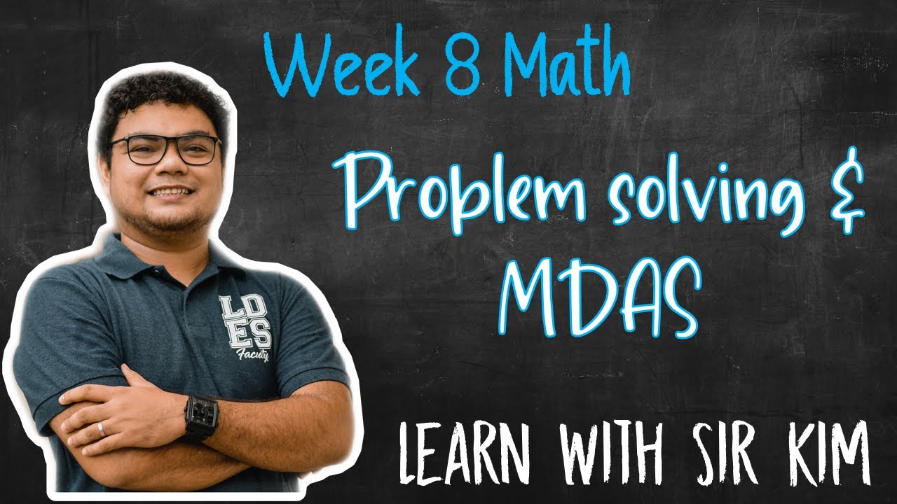 problem solving using mdas