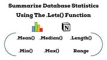 Notion Formulas: Creating A Statistics Summary Output For A Database