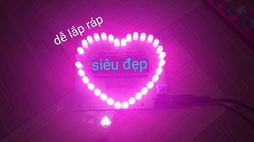 Cách lắp mạch led trái tim 32 led đơn giản | Thanh Truong KST