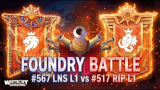 WOS Foundry battle LnS 567 vs RIP 517