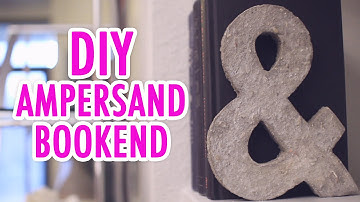 DIY Concrete Ampersand Bookend Inspired by Karen - HGTV Handmade