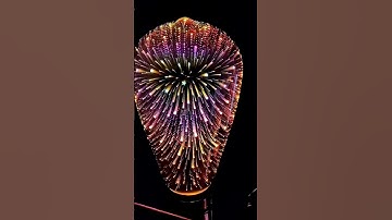 3D Fireworks LED Light Bulb #shorts