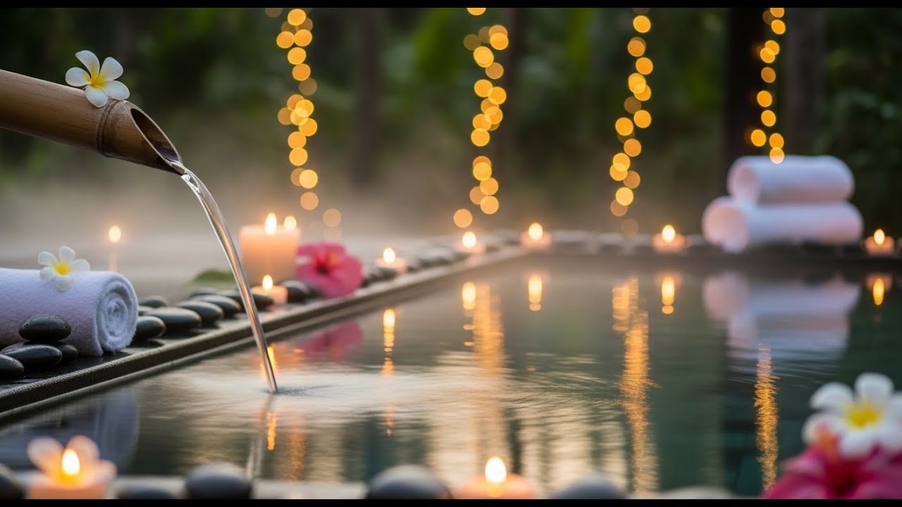 Healing Piano with Flowing Water Sounds 🌿 Anxiety Relief, Stress Release & Deep Rest