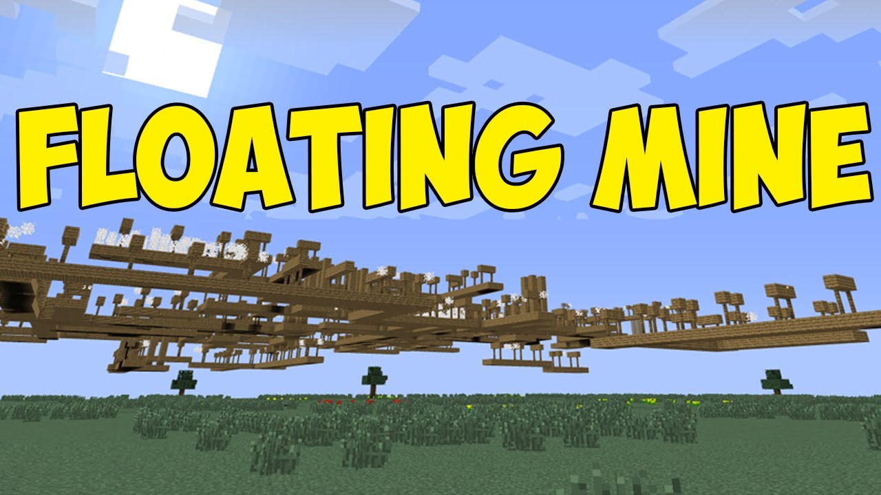 Minecraft How To Generate Floating Mine Shafts YouTube