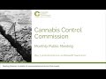 Cannabis Control Commission Public Meeting | May 7th, 2020