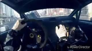 High speed car driving in dubai