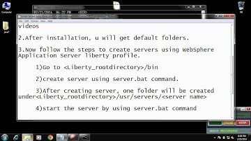 create servers using WebSphere application server  liberty profile v 8 5 5 on windows