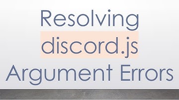 Resolving discord.js Argument Errors