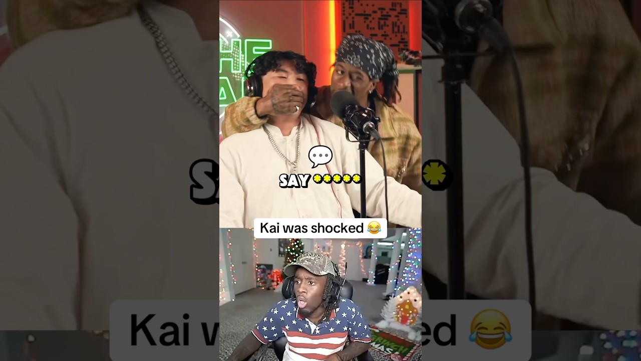 KAI WAS SHOCKED BY THIS ASIAN RAPPERS LYRICS 😂 #KAICENAT #KAICENATCLIPS #khantrast