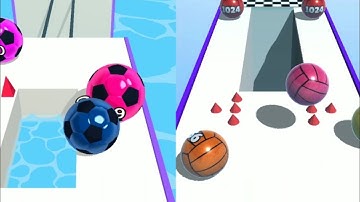 Marble Run 3D Vs Ball Merge 2048 Gameplay Android ios