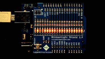 Arduino Blinkenlight Shield - Fast Counter