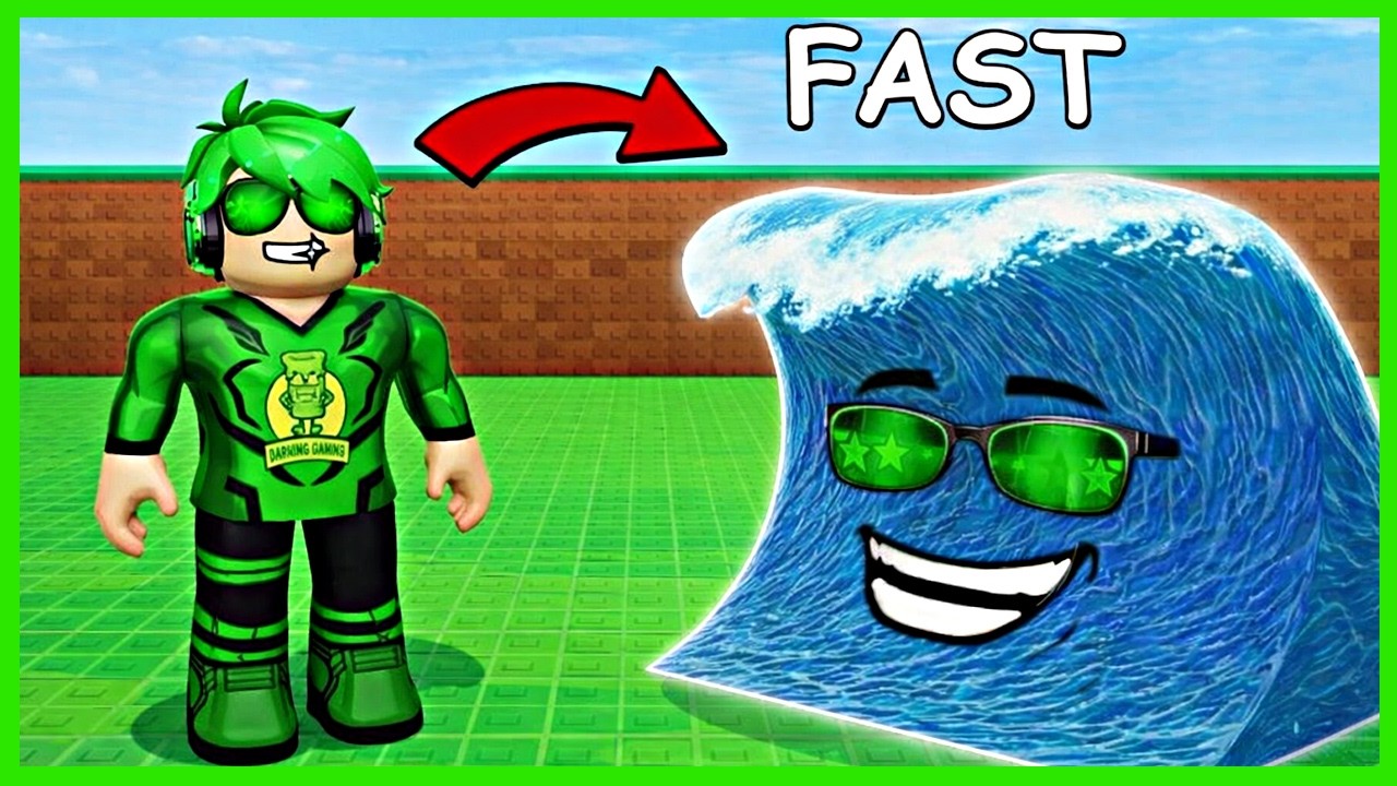 Aku Berubah Menjadi Tsunami Tangkap Brainrot Yang Berkeliaran - Roblox Be A Lucky Block