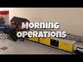 Atlas GP40-2LW Smurf Pan Am MEC 511 Start Up Norfolk Southern MW Lego Brick Computer Desk Build