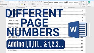 How to Add Different Page Numbers (Romans & Arabic Numerals) to Your Pages in Word