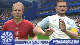 England vs. Czech Republic - PES2016 - 3rd Japan World Cup Qualifiers - 60fps