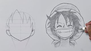 Drawing can be this easy | Luffy Drawing Tutorial