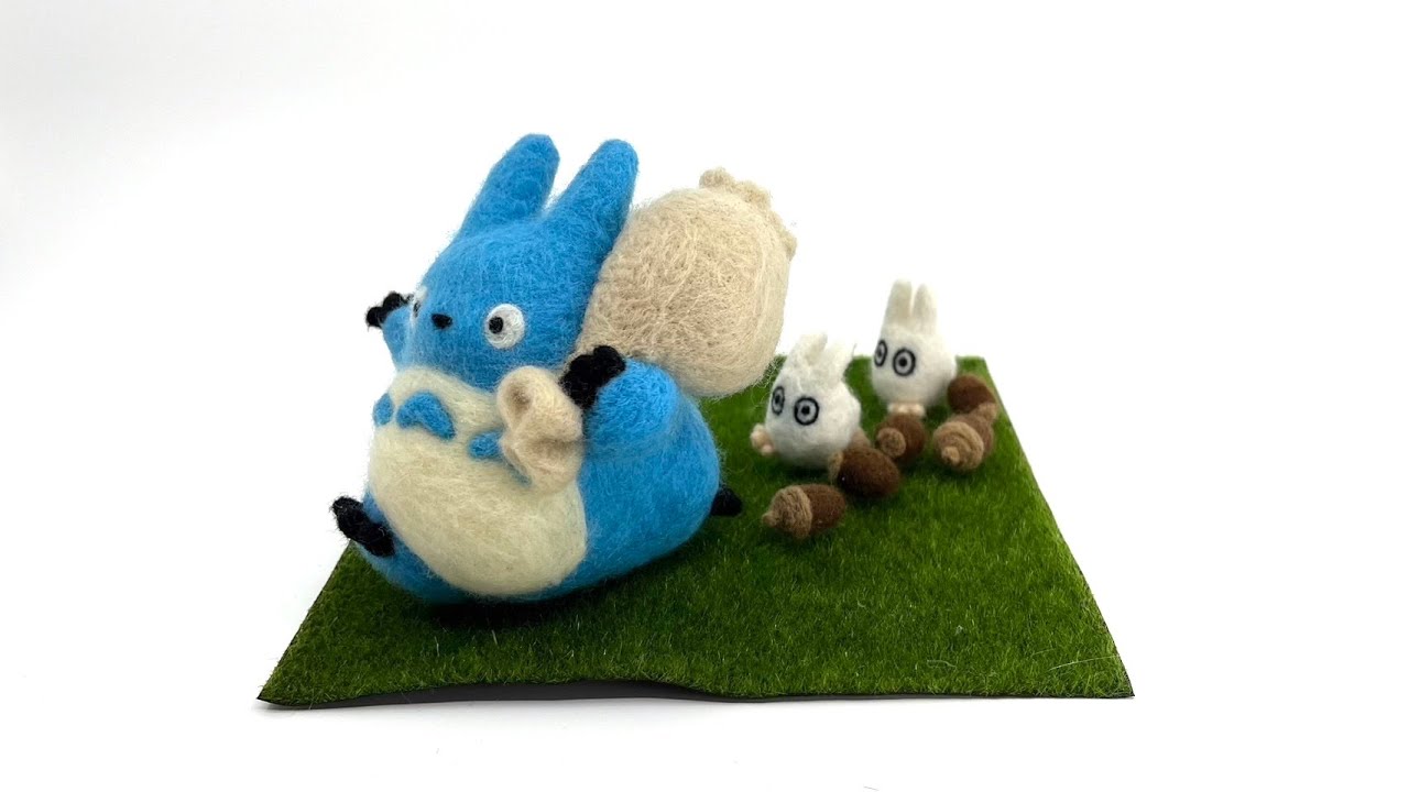【ジブリ】トトロ作ってみた【羊毛フェルト/Ghibli/Wool felt】