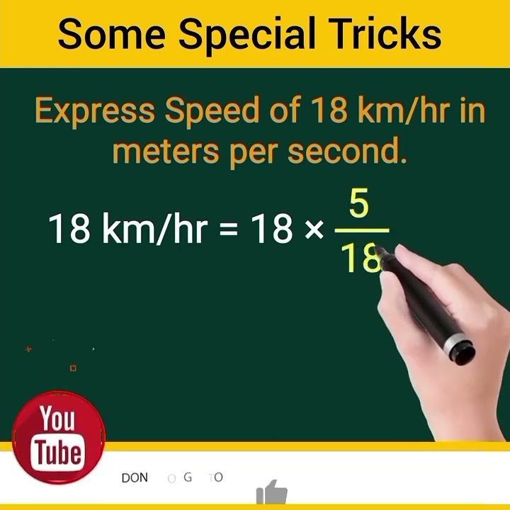 How To Convert Km hr To M sec M sec To Km hr Special Tricks how-to-convert-km-hr-to-m-sec-m-sec-to-km-hr-special-tricks