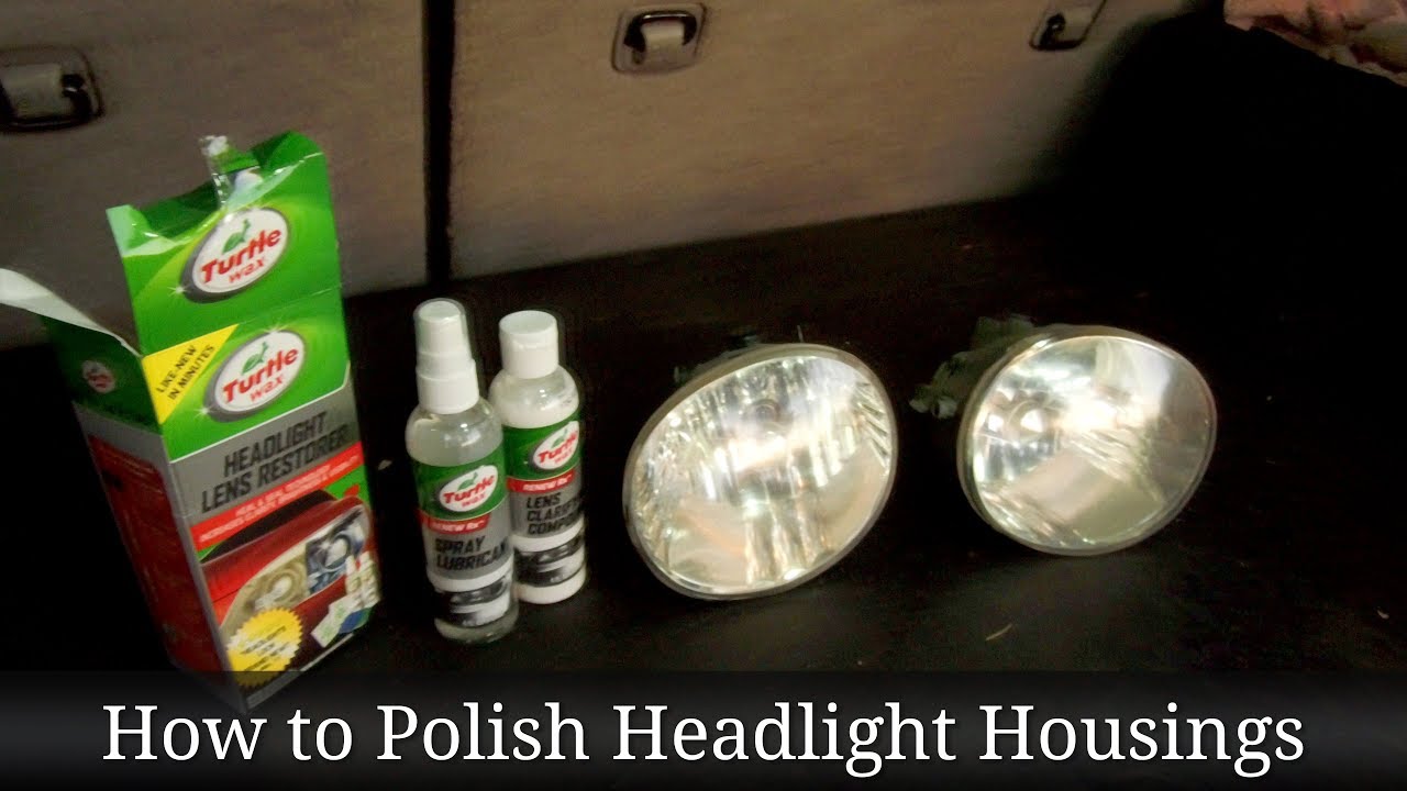 How to Polish Headlight Housings YouTube