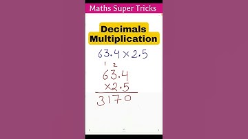 Multiplication of decimals numbers #shorts #mathsshortcuttrick