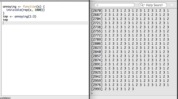 R 4.5 - Make a Returned Result Invisible and Build Recursive Functions