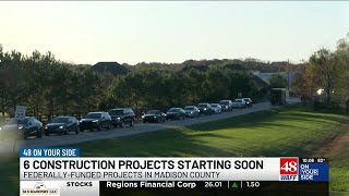 6 Madison county road projects set to start and cause traffic delays