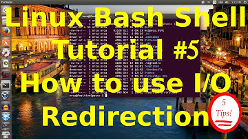 Linux Bash Shell Tutorial #5 How to use i/o redirection. 5 tips and tricks