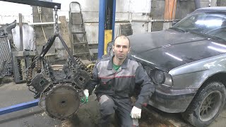 Свап 4 литра V8 в BMW Е34 / M60 B40