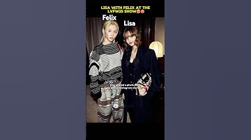 FELIX with Lisa at the LVFW25 show❤️🔥 Lisa watched felix runway and took photo with him✨️#Lisa #lv